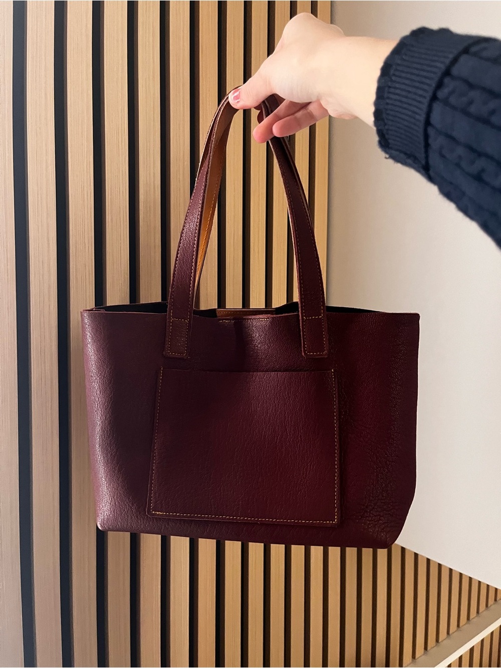 Italian Leather Tote Bag